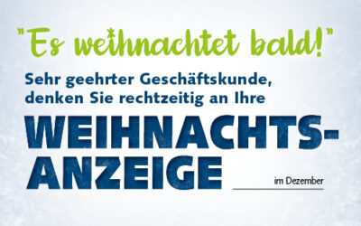 Weihnachts-Geschäfts-Anzeigen